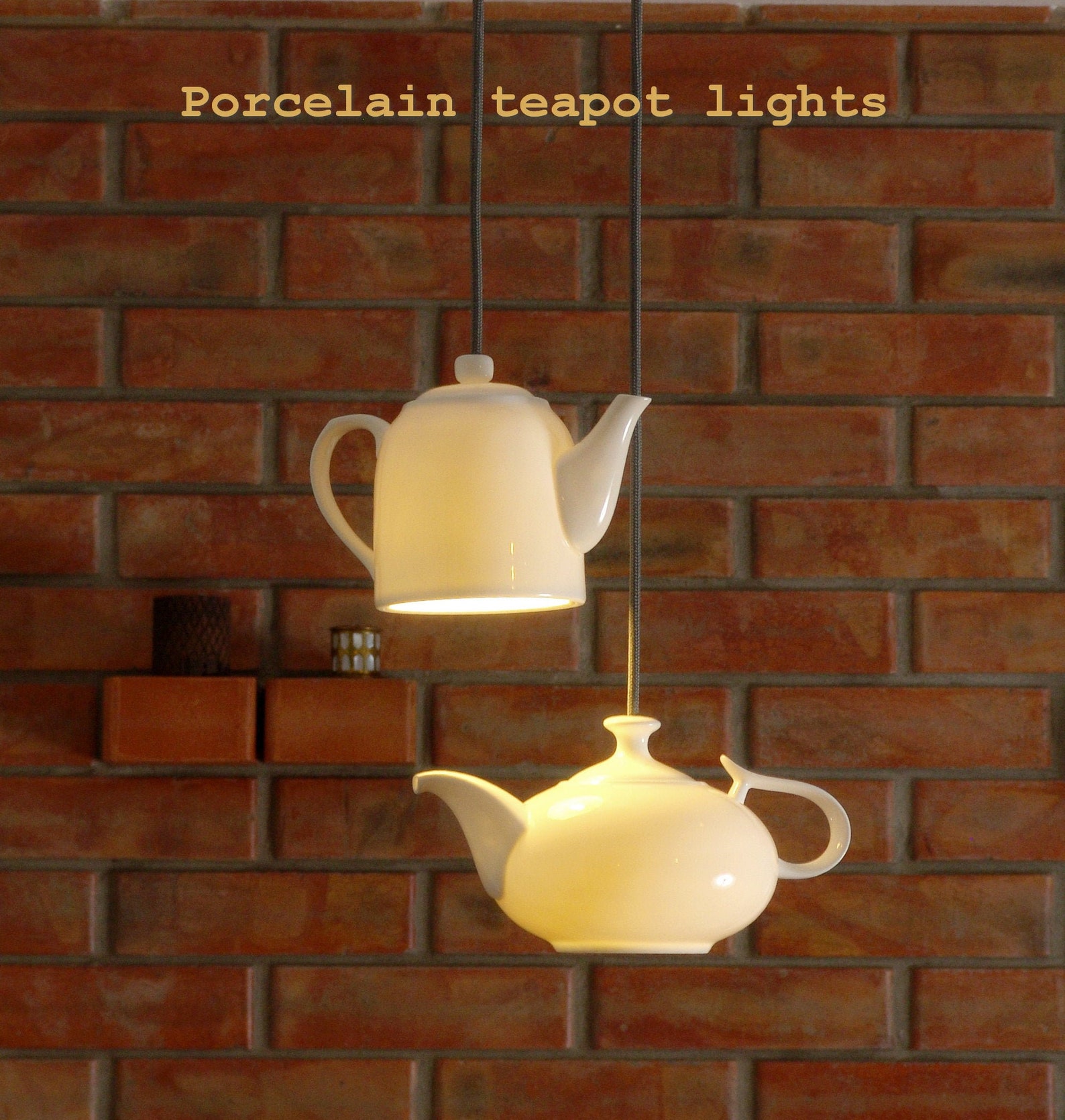 Teapot chandelier double teapot pendant light cafe interior Etsy