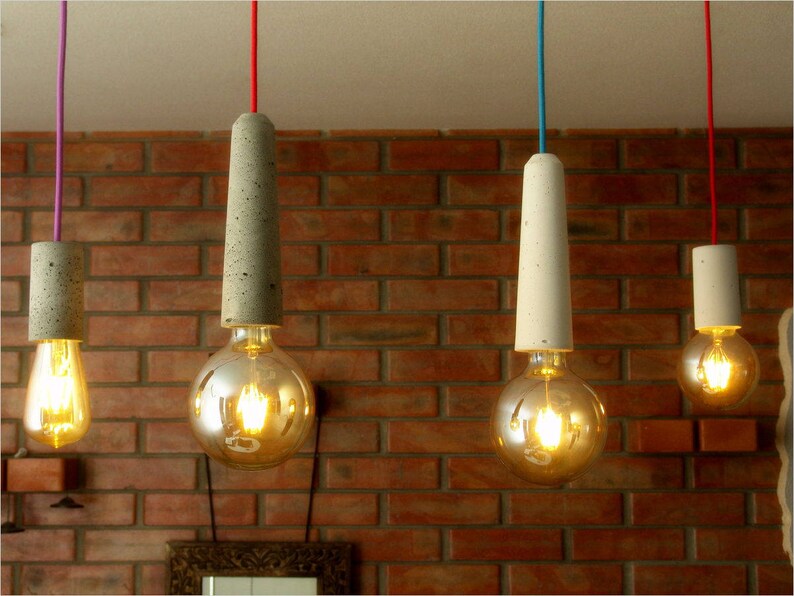 Stone design industrial lamp workshop lighting Concrete pendant lighting cylindrical shape