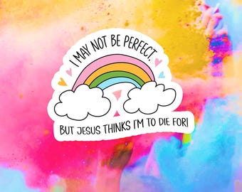 Christian Rainbow Sticker | Inspirational Vinyl Decal