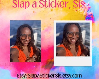 Custom Polaroid Photo Sticker | Personalized Vinyl Decal (Waterproof)