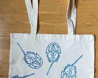 Crab Sketch Marine Organism Radial Handbag Craft Poker Spade Canvas Bag Shopping Tote Crab Sketch Marine Organism Radial Handbag Craft Poker Spade Canvas Bag Shopping Tote