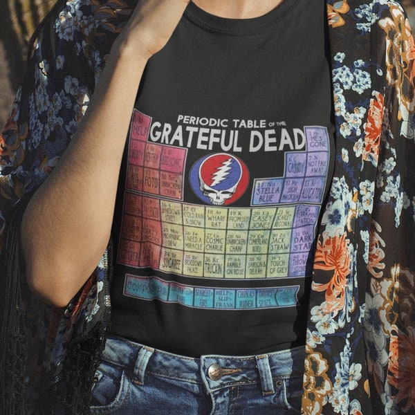 Inspiriert von Grateful Dead Musik Nerd Jerry Garcia Periodensystem Jam Band Musik Geschenk Deadhead Geschenk