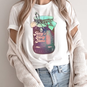 Jerry Garcia inspired Tasty Jams Fresh licks Grateful Dead shirt Dead and Company JGB parking lot t-shirt gift for him gift for her