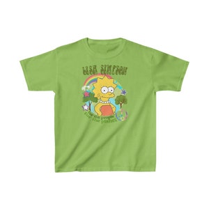 LISA SIMPSON Kids Size T-Shirt &#39;for the people, for the planet&#39; | The Simpsons