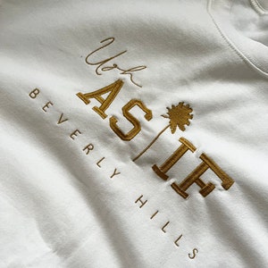 AS IF | CLUELESS Sweatshirt | Beverly Hills 90s Style, College Style, Cult Classics, Cher Horowitz Alicia Silverstone, Movie Classics Quotes