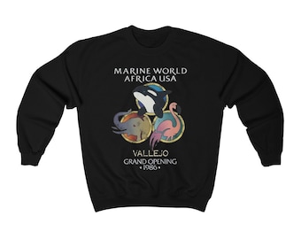 Marine World Africa USA Sweatshirt | Vallejo, California | San Francisco Bay Area, Theme Park, Six Flags