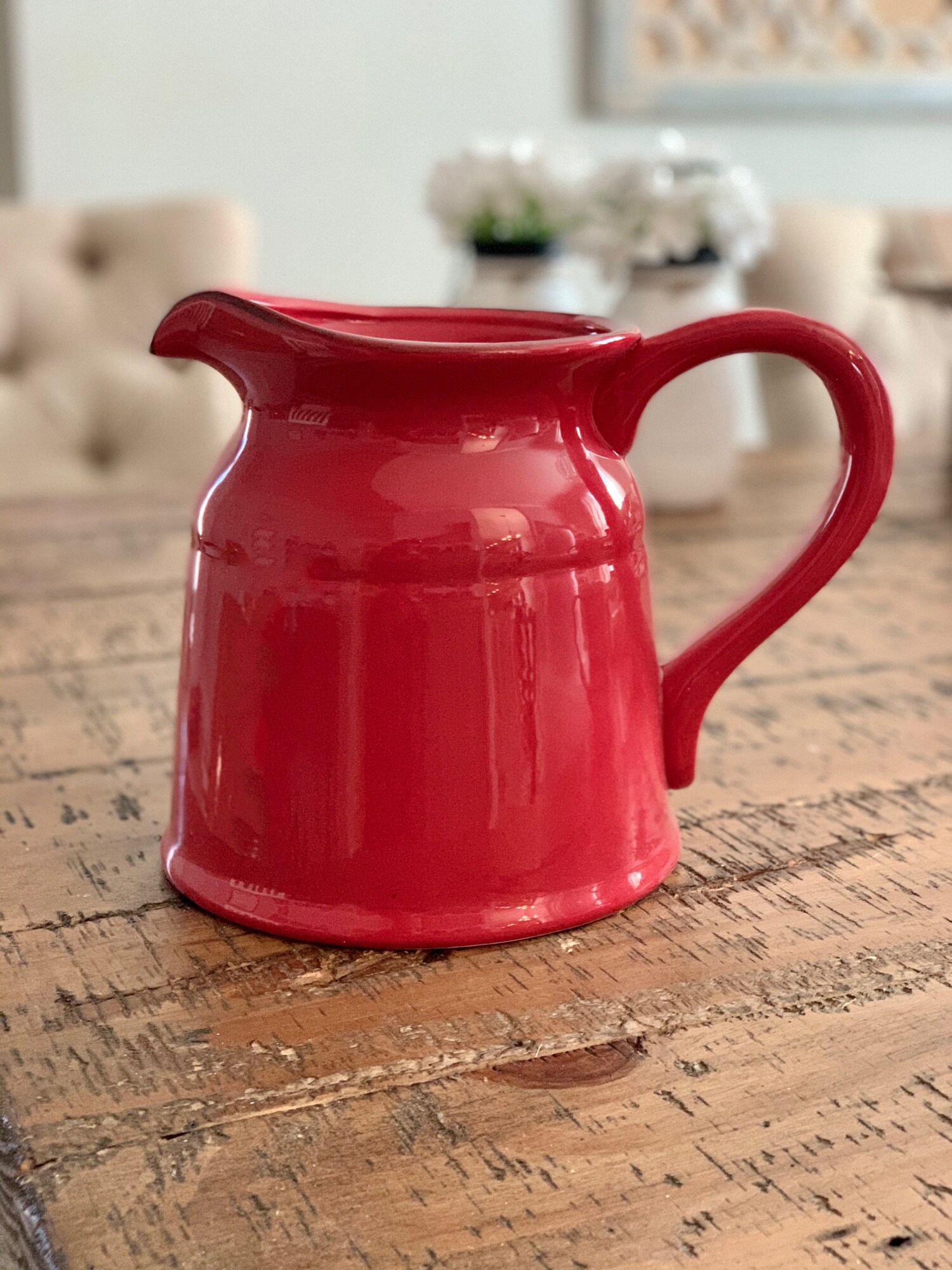 Custom utensil crock milk jug pitcher vase 90 oz vase utensil Etsy