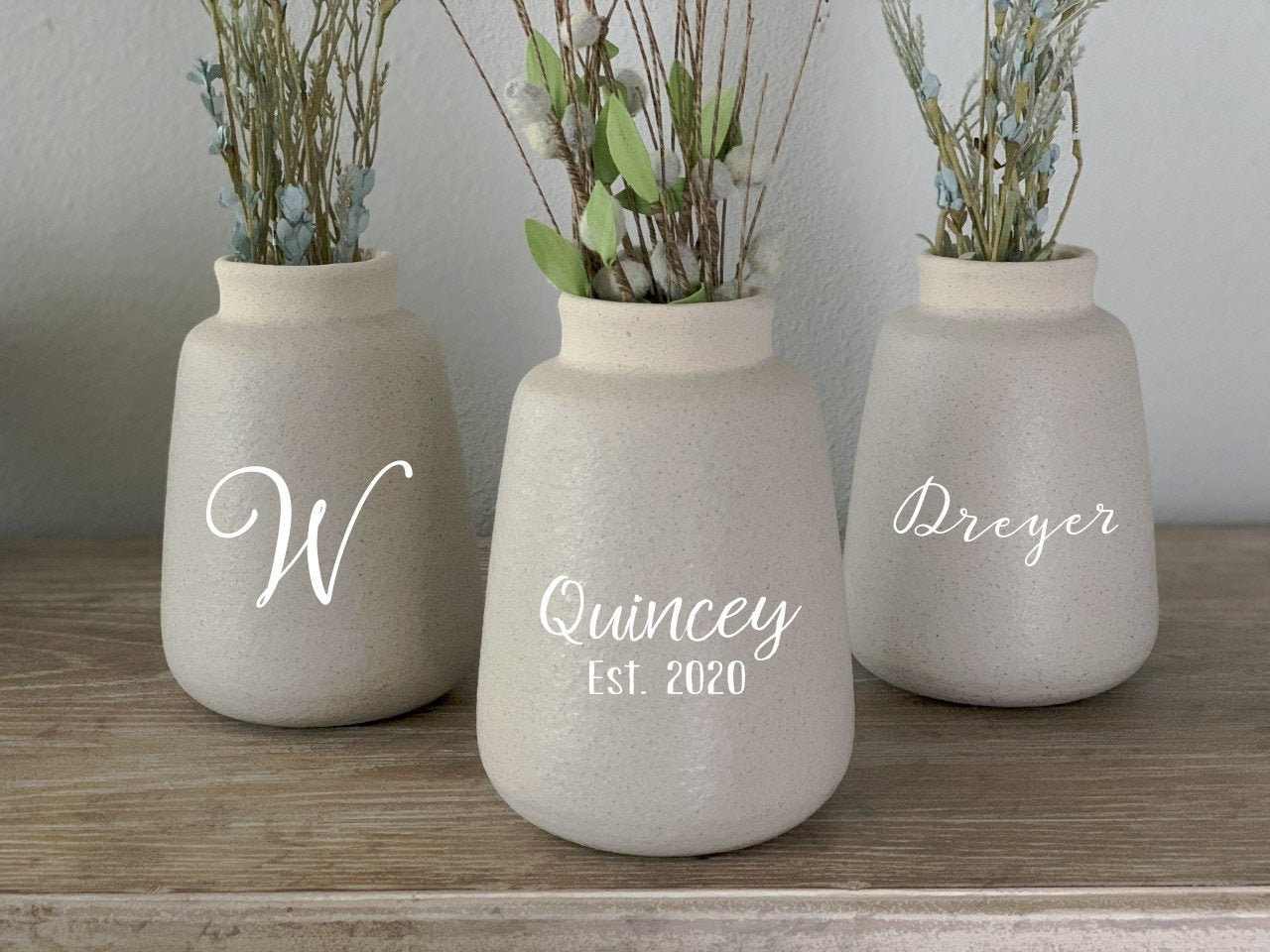 Custom Natural Ceramic milk jug vase wedding gift rustic Etsy