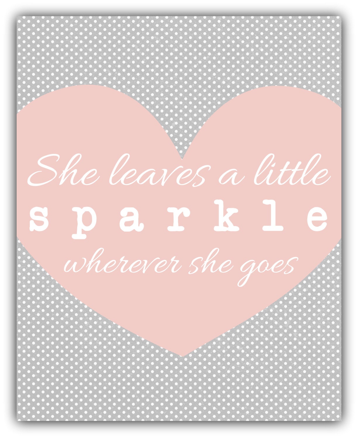 she leaves a little sparkle wherever she goes baby shower