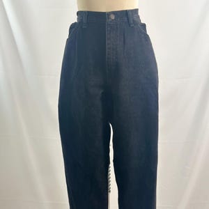Vintage jaren 90 zwarte Gitano mom jeans met hoge taille taps toelopende pijpen 30 taille