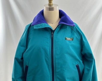 Vintage Teal LL Bean Warm-up Jacket - Etsy