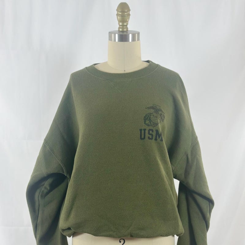 Olive Military Sweatshirt main image 1