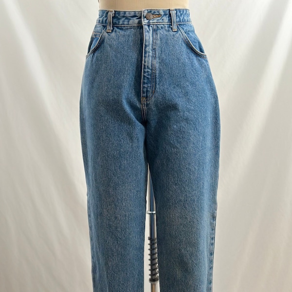 Vintage 90s Gap Medium Wash High Waisted Jeans High Rise  Mom Jeans 27 Waist