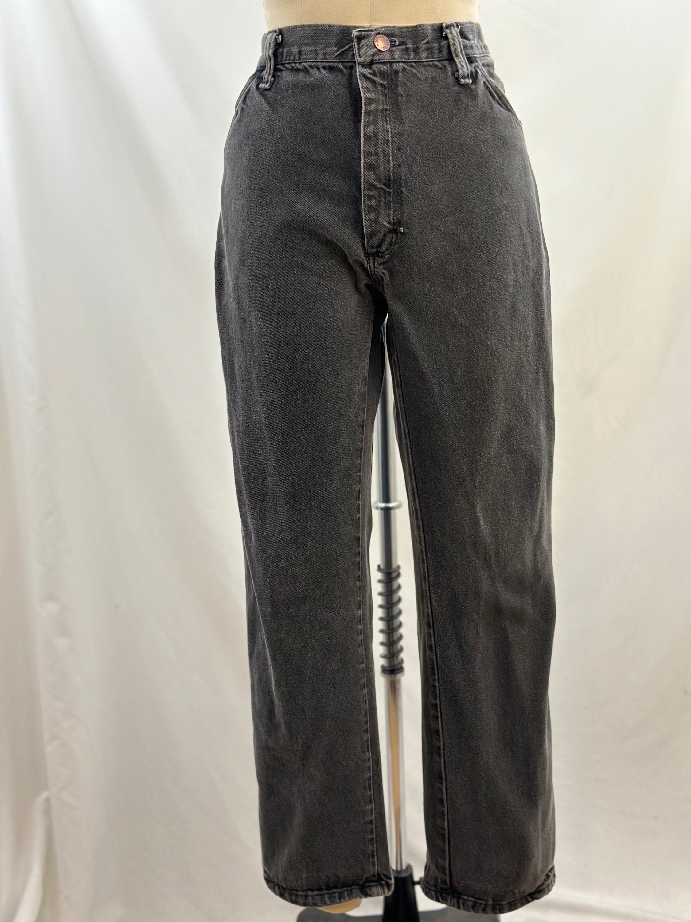 Vintage 80s Rustler Distressed High Waisted Faded Black Vintage 80s Rustler Distressed High Waisted Faded Black