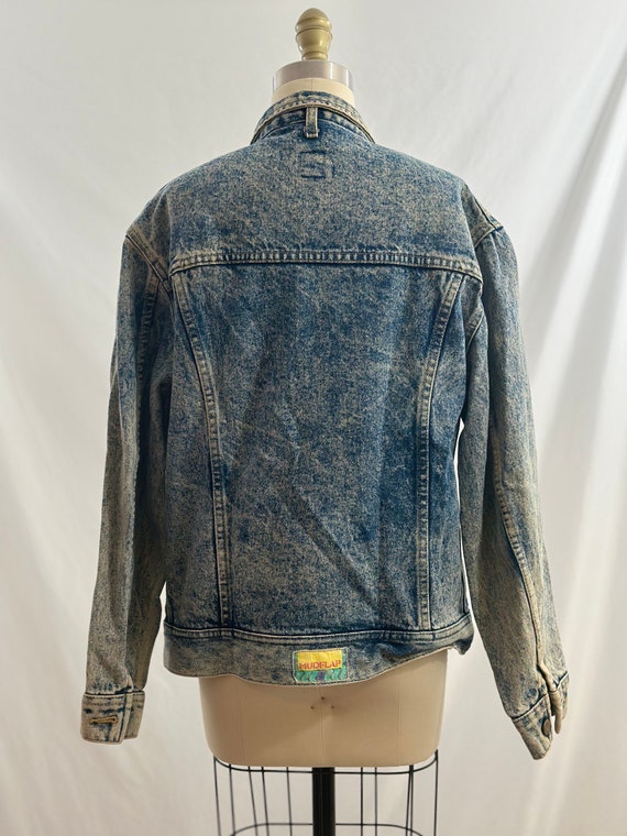 Vintage 80s Lee Stonewashed Denim Jacket  Standar… - image 4
