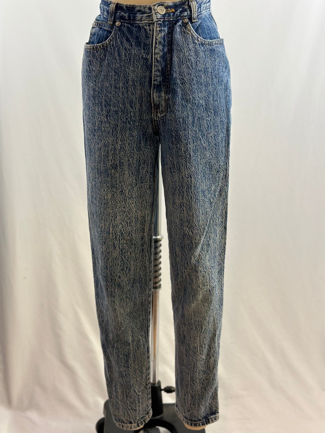 Vintage 80s Sasson Stone Washed High Waist Jeans Denim Mom Etsy