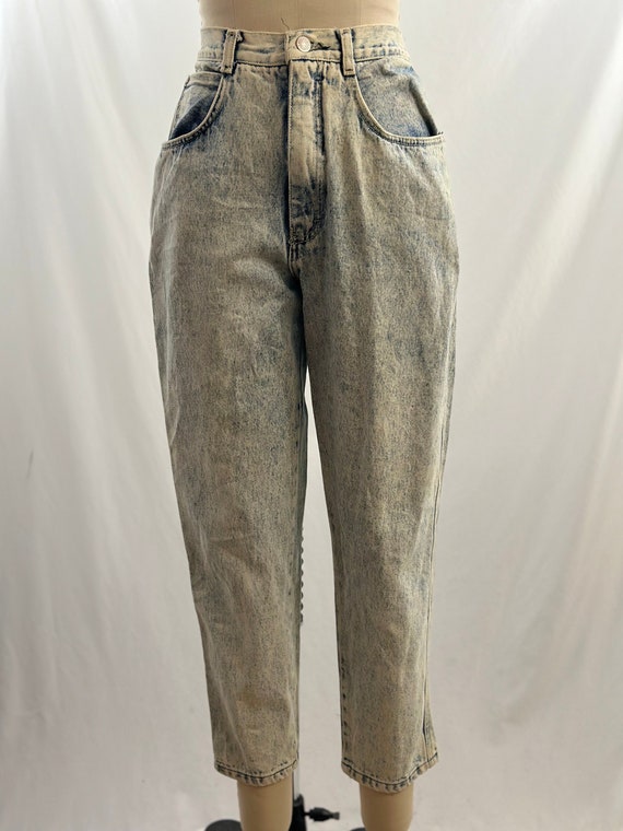 Vintage 90s Gitano Acid Wash Jeans: High Waisted Tapered Denim