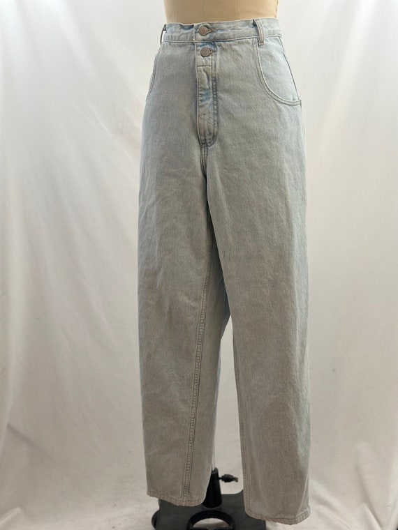 Vintage 90s Guess High Waisted Light Wash Jeans M… - image 3