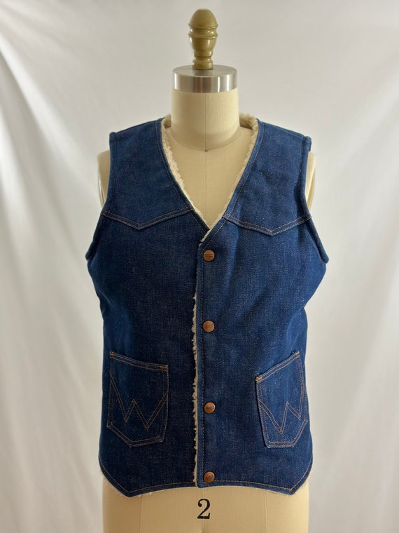 70s denim vest Wrangler - Gem