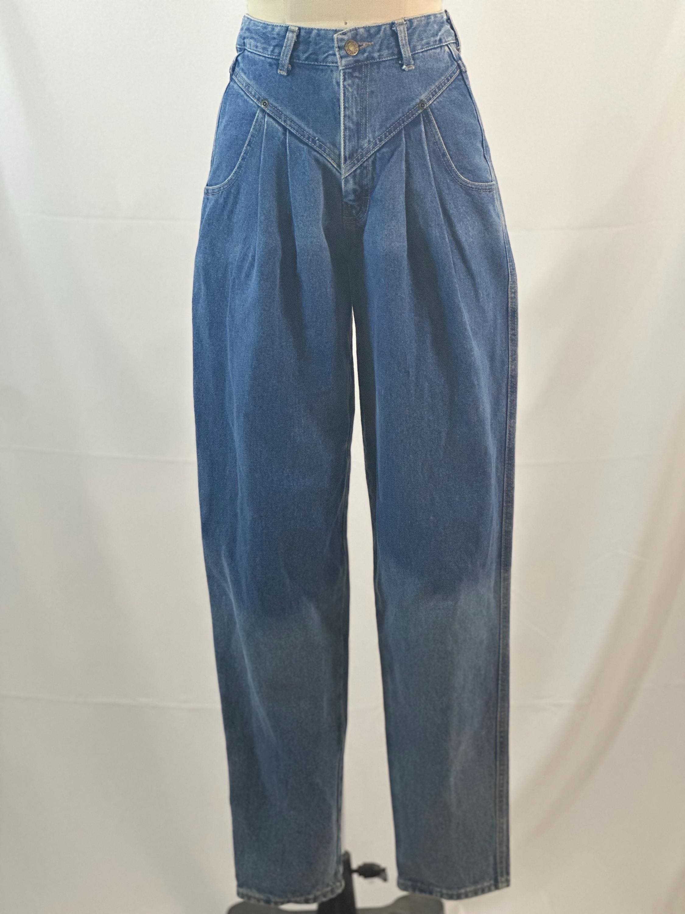 Pleated Denim Pants Canada