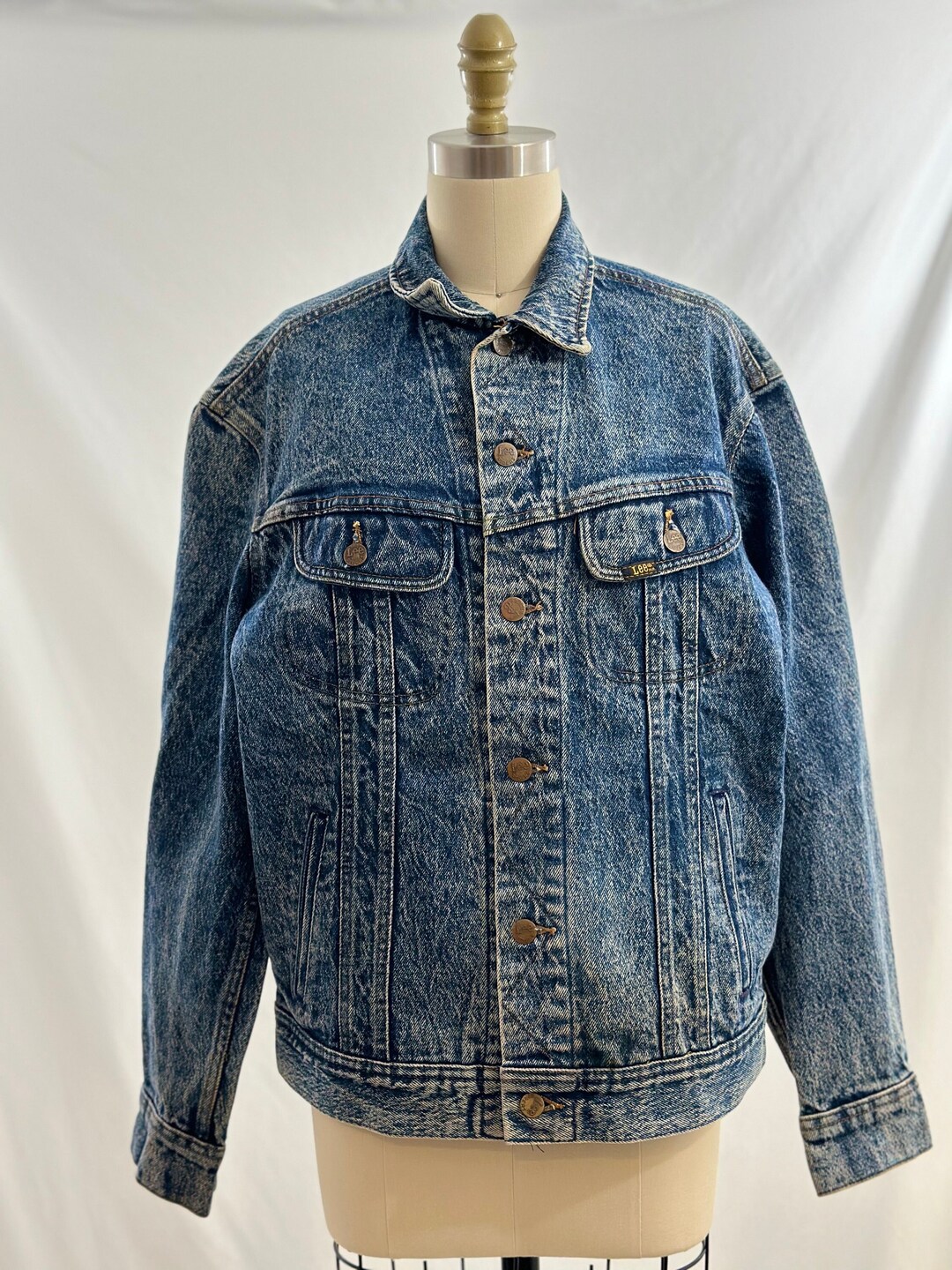 ジャケット・アウター 90s stone  vintage denim jacket Vintage 90s Lee Stone Washed Denim Jacket Standard Trucker Jean