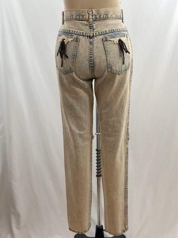 Vintage 80s Deadstock Crayon Jeans High Waisted L… - image 4
