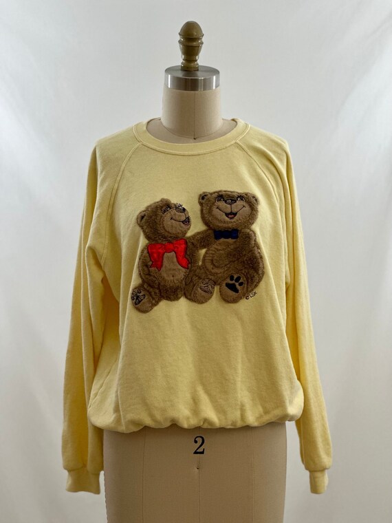 Gangster Teddy Bear Rhinestones Decorated Sweatshirt – FanFreakz