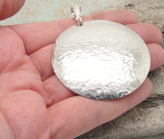 Extra large on sale sterling silver pendants