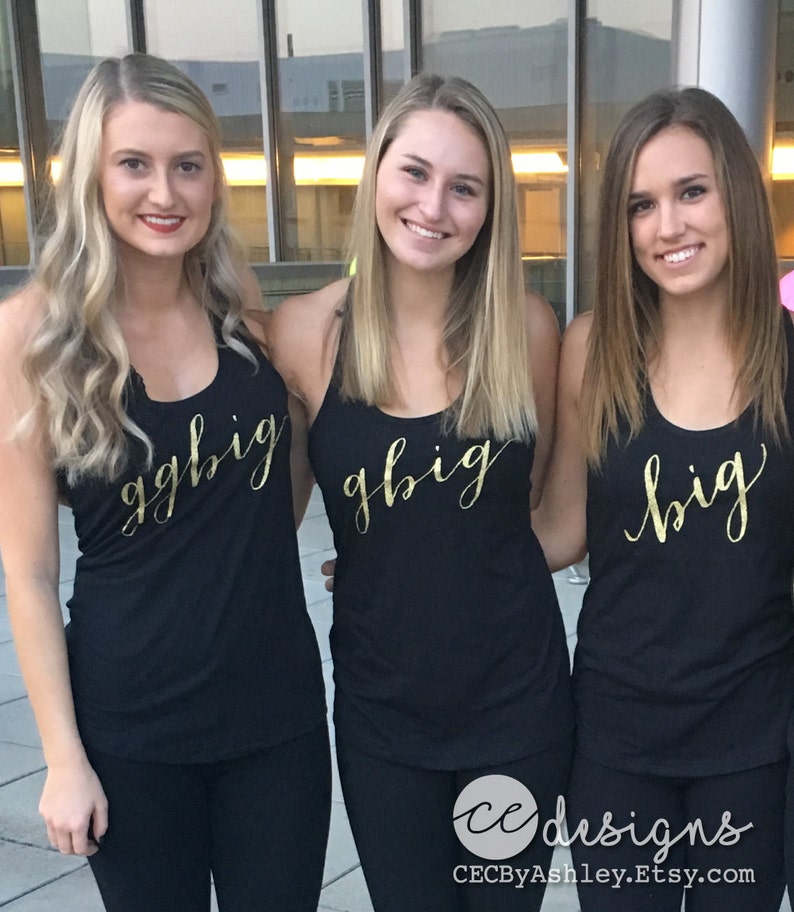 Big Little Reveal Big Little Tank Top Big Little Sorority Etsy