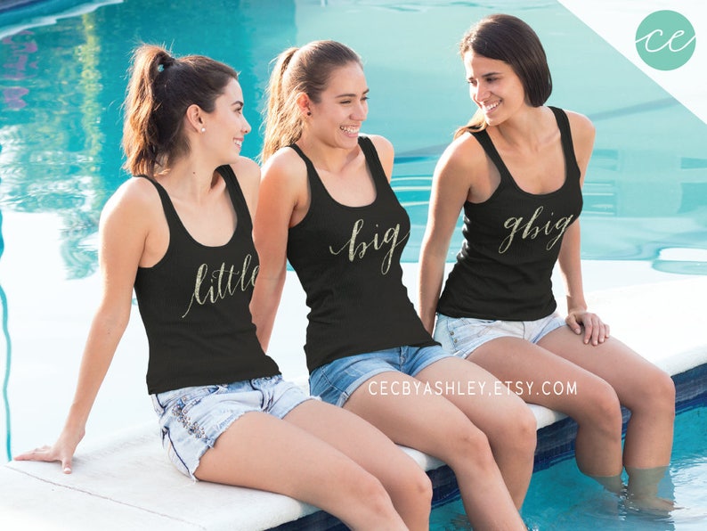 Big Little Reveal Big Little Tank Top Big Little Sorority Etsy