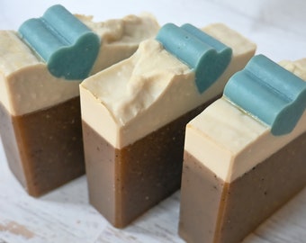 Cafe Mocha Scenteed Cold Process Artisan Soap - with Cocoa Butter
