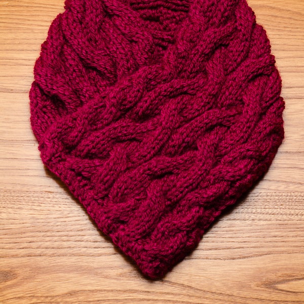 Plaited Cowl Knitting Pattern