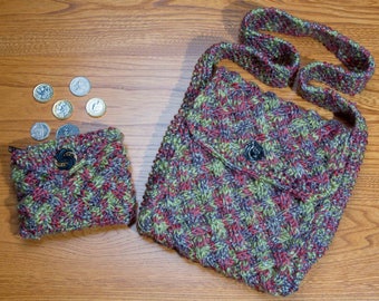 Criss-Cross Handbag and Purse Knitting Pattern