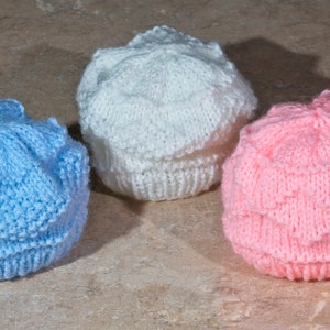 Diamant Baby Mützen & Mitts Strickanleitung