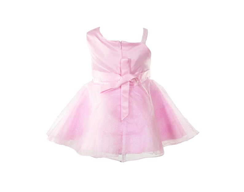 Girls Christening Party Dress Flower Girl Lilac White Pink Etsy