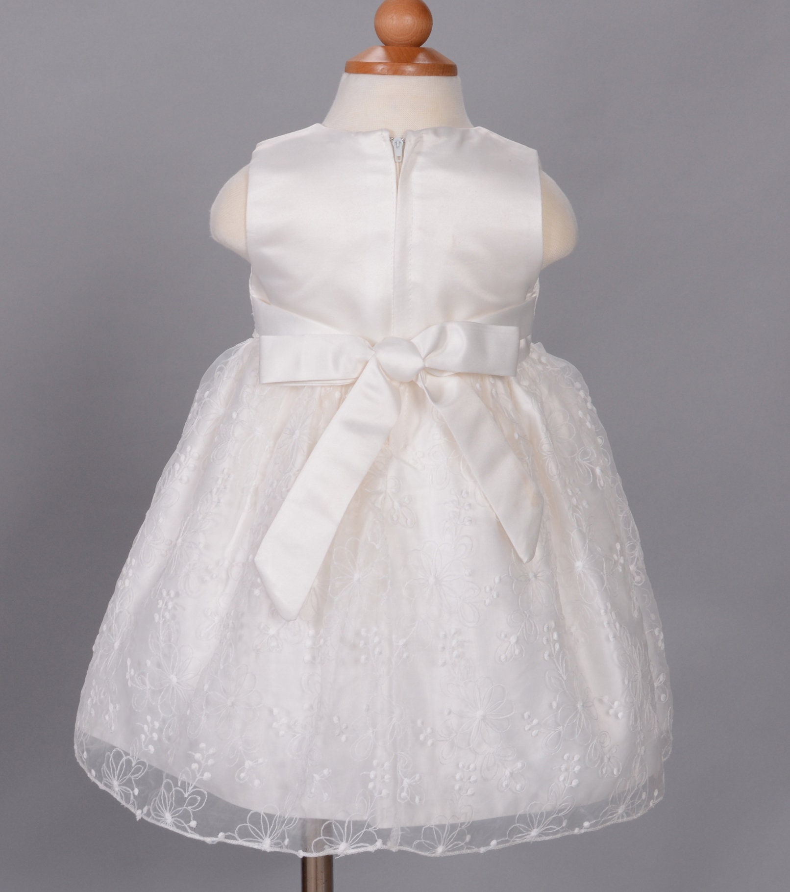 Baby Christening Party Dress and Cape White Ivory 3 6 9 12 18 Etsy