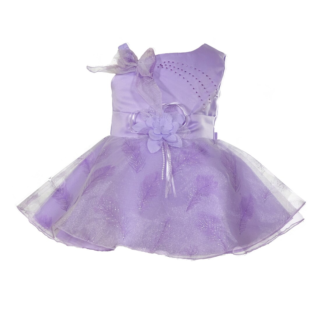 Girls Christening Party Dress Flower Girl Lilac White Pink Etsy