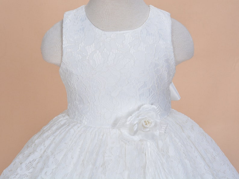 Ivory Lace Bridesmaid Flower Girl Dress 2 3 4 5 6 7 8 9 Years Etsy UK