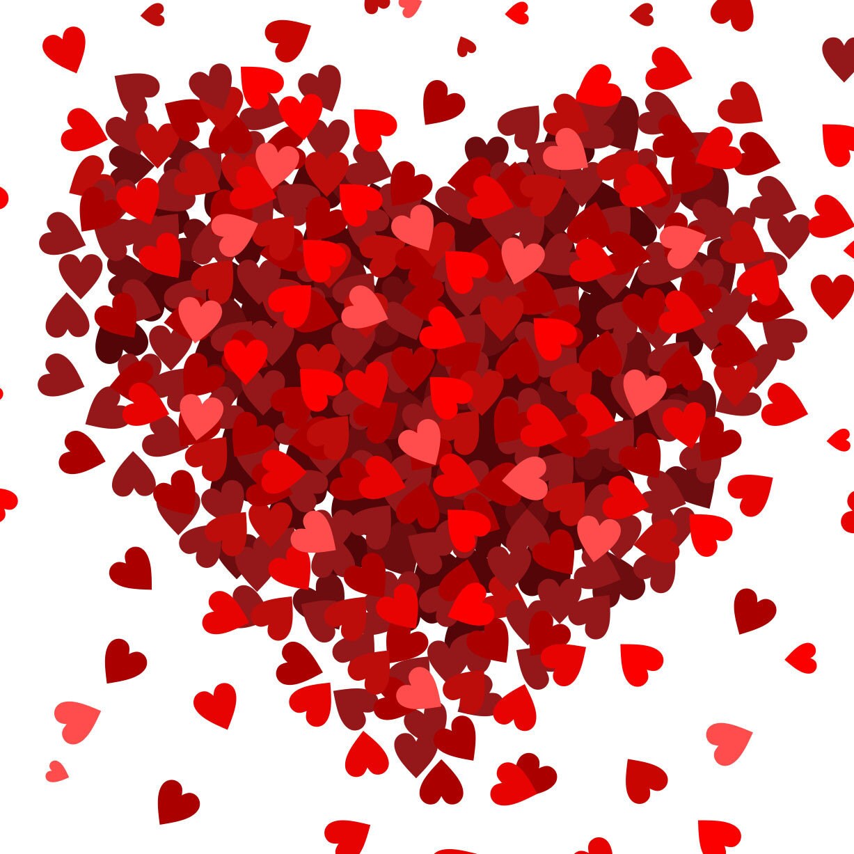 Small Hearts Big Heart Photo Backdrop // Polypaper Photography - Etsy