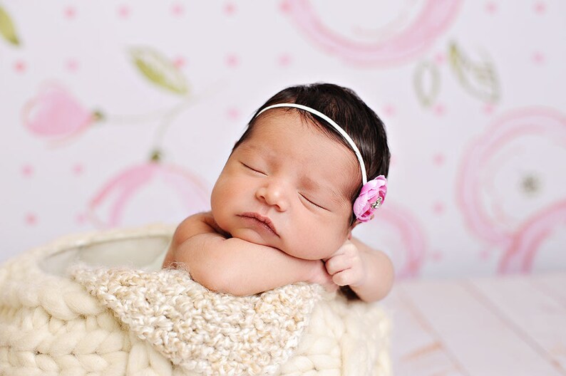 Spring Flower Photo Backdrop // Polypaper Photography Backdrop Etsy