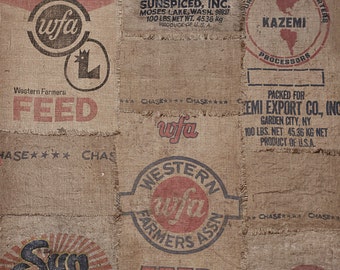 Vintage Burlap Sacks Photo Backdrop