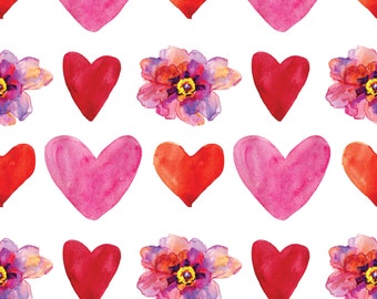Flowers & Hearts Photo Backdrop