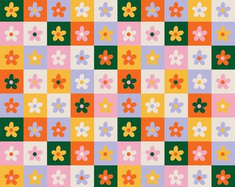 Flower Power Photo Backdrop // PolyPaper Photography Backdrop // SIZES: 5'x5', 5'x6', 5'x7',//