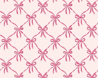 Christmas Bows Photo Backdrop // PolyPaper Photography Backdrop // SIZES: 5'x5', 5'x6', 5'x7', 5'x8' //