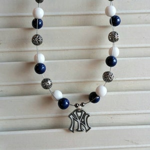 NY Yankee Beaded Necklace
