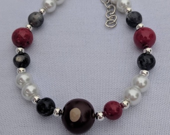 Pearl and Buckeye Bracelet