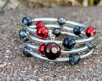 Buckeye memory wire bracelet