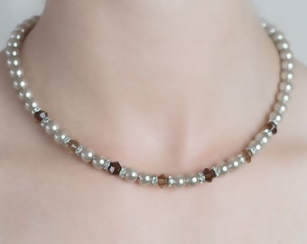 Crystals & Pearls Necklace