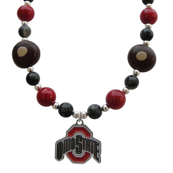 Ohio State Satin Cord Necklace