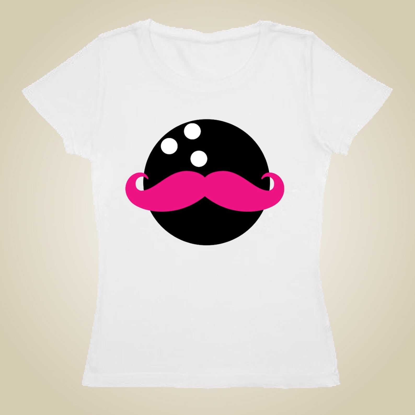 Bowling Mustache Ball | Etsy